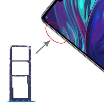 Huawei Y7 (2019) SIM Card Tray + Micro SD Tray - Blue - 1