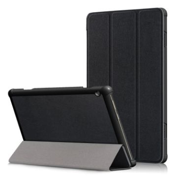 Black Leather Case for Lenovo Tab M10 TB-X605F/X505F - 1