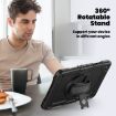 Samsung Galaxy Tab A9+ Silicone + PC Tablet Case with Shoulder Strap - Black - 4