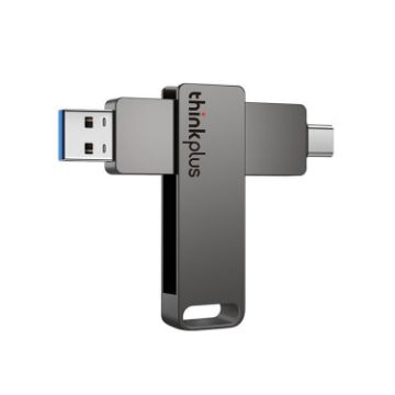 Lenovo Thinkplus MU110 USB3.2+Type-C Flash Drive 128GB Grey - 1