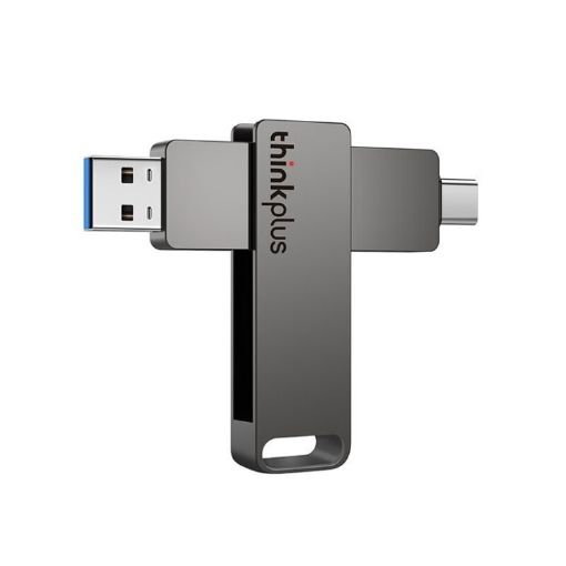 Lenovo Thinkplus MU110 USB3.2+Type-C Flash Drive 128GB Grey - 1