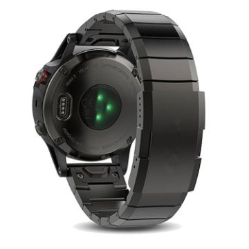 Garmin Fenix 7X Solar 26mm Titanium Alloy Watch Band - Black - 1