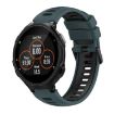 Garmin Forerunner 735/735XT Silicone Watch Band - Olive Green + Black - 1