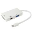 Mini DisplayPort Male to HDMI + VGA + DVI Female Adapter Cable - 1