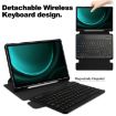 Samsung Galaxy Tab S9 FE+ Leather Case with Keyboard - Black - 6