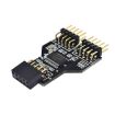 9 Pin USB Header Female to 2 Male Board Adapter - 1