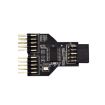 9 Pin USB Header Female to 2 Male Board Adapter - 4