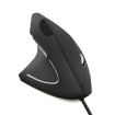 Left-hand Vertical Mouse 2.4GHz 1000/1200/1600DPI Black - 2