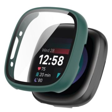 Green Fitbit Versa 4 PC+ Toughened Film Protective Case - 1