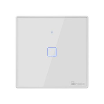 Sonoff T2 Touch 86mm Glass Panel Wall Switch EU Plug - 1