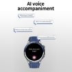 HD Watch X 1.43" IP68 BT5.3 Sport Smart Watch - Silver Steel + Blue Strap - 4