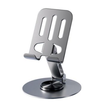 360-Degree Rotating Mobile Phone Holder Stand (Grey) - 1