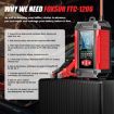 FOXSUR 12V Lithium Battery Charger with Battery Detection (UK Plug) - 5
