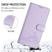 Oukitel C51 Cat Rat Embossed RFID Leather Phone Case (Purple) - 4