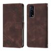 Brown Leather Phone Case for vivo Y72 5G/iQOO Z3/Y52 5G - 2