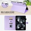 iPad 10th Gen 10.9 2022 Purple Leather Smart Tablet Case - 5