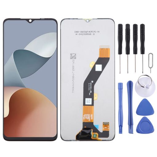 ZTE Blade A34 LCD Screen with Digitizer Full Assembly - Black - 1