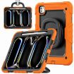 iPad Pro 11 2024 Silicone Tablet Case with Shoulder Strap - Orange - 1