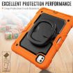 iPad Pro 11 2024 Silicone Tablet Case with Shoulder Strap - Orange - 4