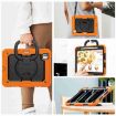 iPad Pro 11 2024 Silicone Tablet Case with Shoulder Strap - Orange - 6