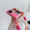 OPPO Find N3 Flip Phone Case with Rainbow Bracelet - Pink Green - 4