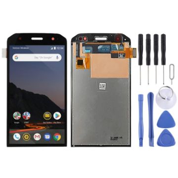 CAT S48C LCD Screen with Digitizer Full Assembly - Black - 1