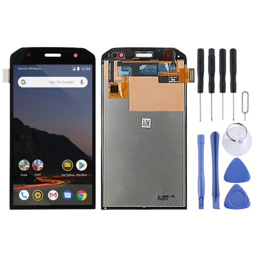 CAT S48C LCD Screen with Digitizer Full Assembly - Black - 1