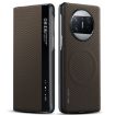 Huawei Mate X3 SULADA Kevlar 600D Texture Smart Window Leather Phone Case - Brown - 1