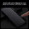 SULADA Kevlar 600D Texture Smart Window Leather Phone Case for Huawei Mate X5 (Brown) - 6