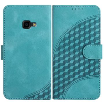 Samsung Galaxy Xcover 4/4s Elephant Head Embossed Leather Case - Light Blue - 1