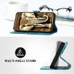 Samsung Galaxy A13 4G Elephant Head Embossed Leather Case - Light Blue - 4