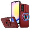 Samsung Galaxy A15 5G Camshield MagSafe Ring Holder Armor Phone Case - Red - 1