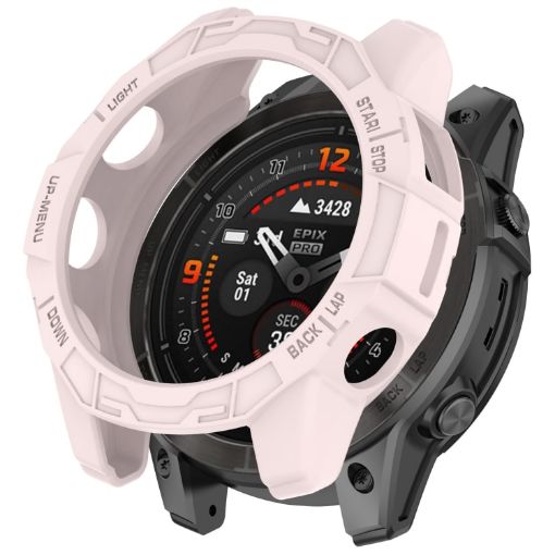 Garmin Epix Pro/Fenix 7S Armored TPU Protective Case (Pink) - 1