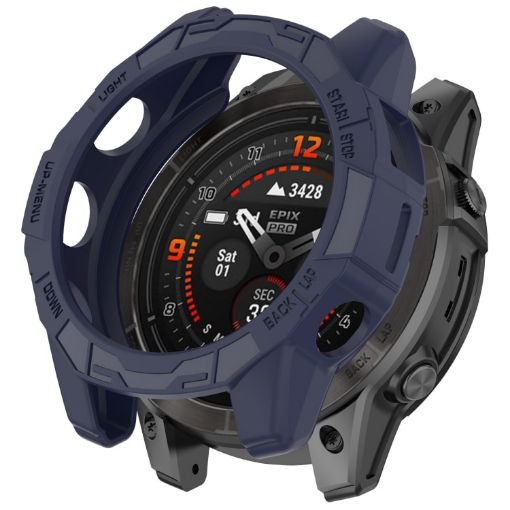 Garmin Epix Pro/Fenix 7X Armored TPU Protective Case (Blue) - 1
