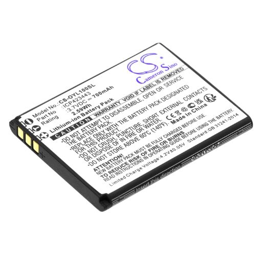 Olympia Luna Battery (p/n ICP423443) Replacement - 1