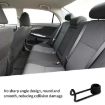 bbdd Alloy Car Hooks Seat Back Hangers - Black - 3