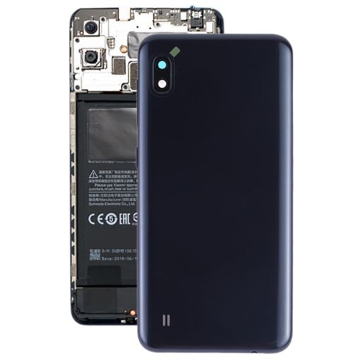 Galaxy A10 Battery Back Cover with Camera Lens & Side Keys - Black - 1