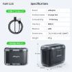 Insta360 X4 AMagisn Dual Battery Charging Box Transparent Storage - 9