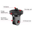 PULUZ 1/4 inch Screw Metal Tripod Mount Adapter - Black - 4