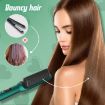 2 In 1 Hair Straightener Brush And Curler - Red - 6