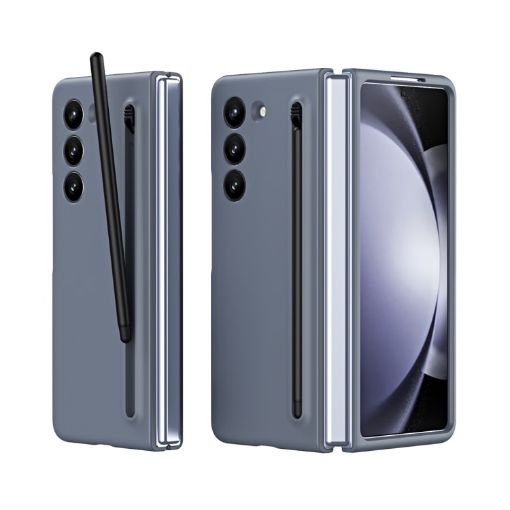 Samsung Galaxy Z Fold6 Skinfeel Shockproof Phone Case - Dark Grey - 1