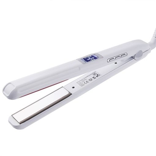 RUCHA Ultrasonic Infrared Hair Care Iron Straightener - White - 1