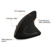 Wireless Vertical Optical Mouse 2.4GHz Battery Version - Black - 3