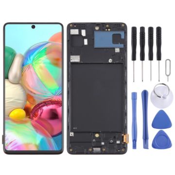Samsung Galaxy A71 4G SM-A715F OLED LCD Screen Digitizer with Frame - 1