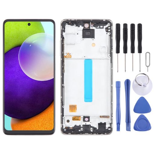Samsung Galaxy A52 4G SM-A525 OLED LCD Screen Digitizer Assembly White - 1