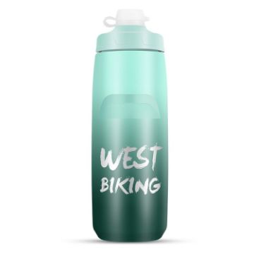 WEST BIKING 750ML Bicycle Water Bottle - Dark Green Gradient - 1