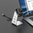 Portable Metal Charger Holder for Venu3/Venu3S/Vivoactive 5 - Silver - 6
