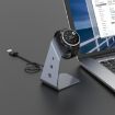Portable Metal Charger Holder for Venu3/Venu3S/Vivoactive 5 - Grey - 6