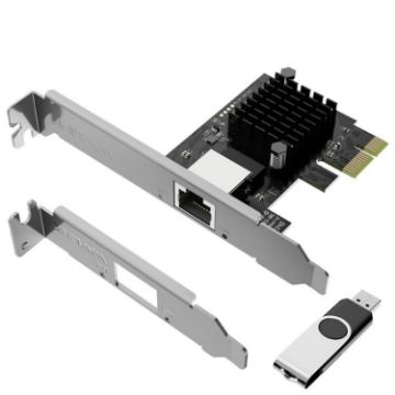 WAVLINK NWP003 5Gbps RJ45 Ethernet Adapter - PCIe Network Card - 1