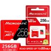 MICRODATA 256GB U3 Red and Black TF Memory Card - 3